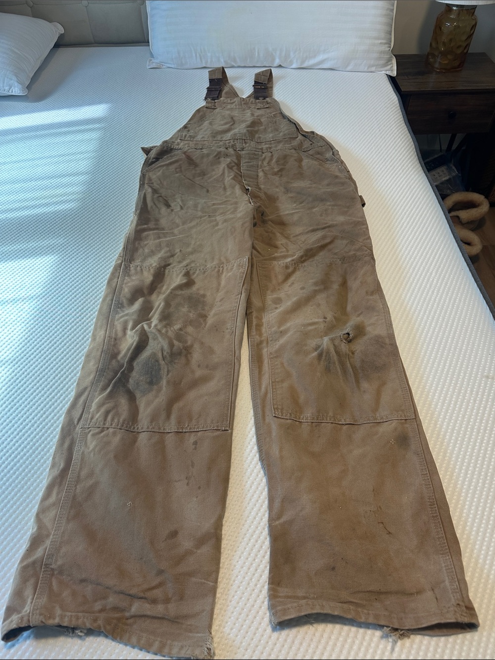Vintage Carhartt 90s Double Knee  Bib Overalls